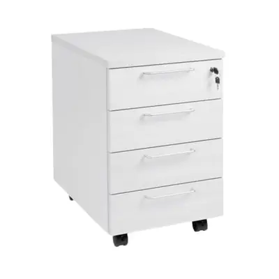 Rullhurts Toplux Economy 4-lådor Vit