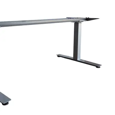 Elskrivbord Kinnarps Oberon Grå 160-180×70-80