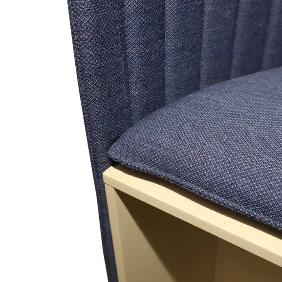 Tyst Fåtölj Zilenzio Blå-Krämvit INRECO 3
