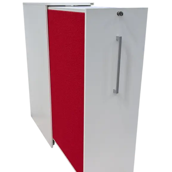 Towerförvaring Edsbyn Access Vänster 3xA4 VitRöd (5)