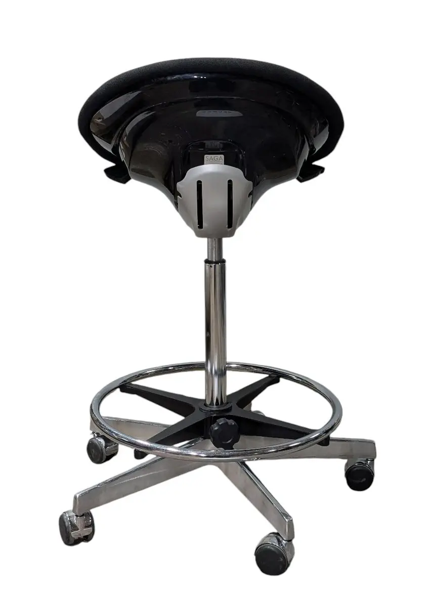 Arbetspall Bruno Mathsson Saga SvartKrom (4)