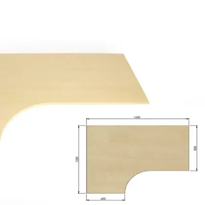 Kombiskiva Björk Vänstersvängd 160x120x80x60