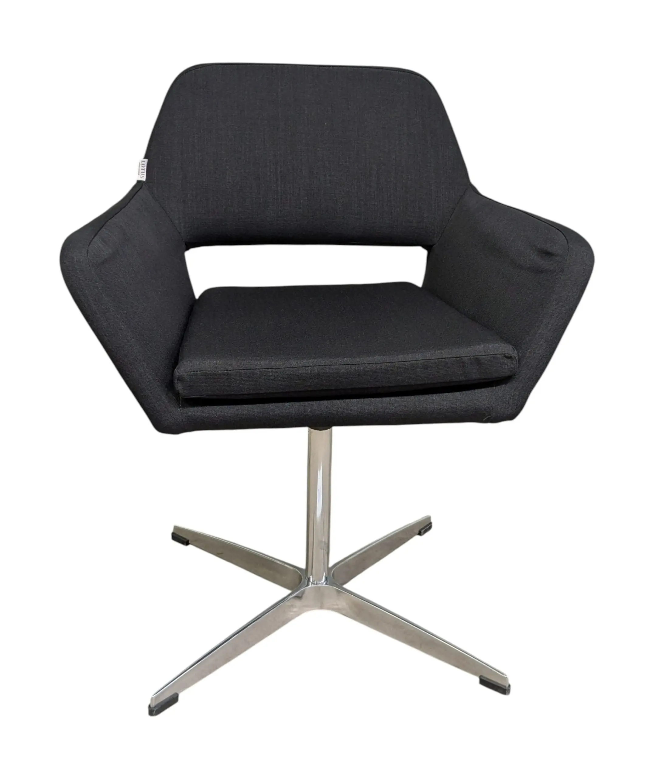 Konferensstol Lotus Furniture Amsterdam MörkgråKrom (7)
