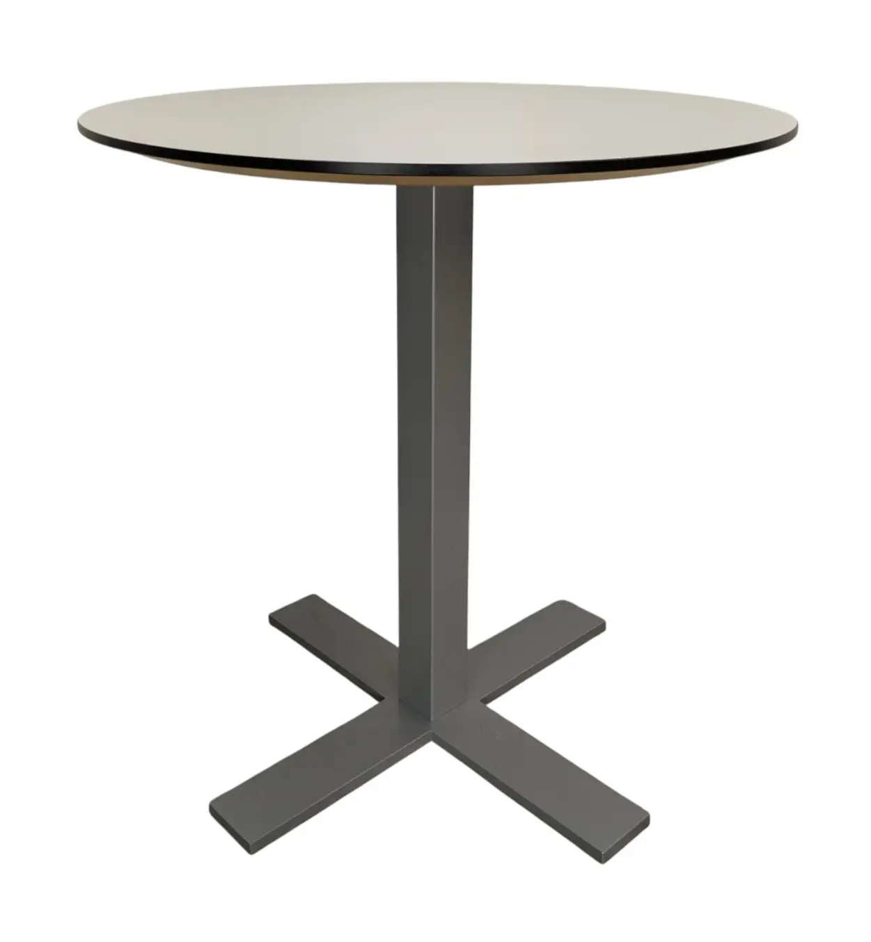 Sidobord VitSvartGrå Ø70