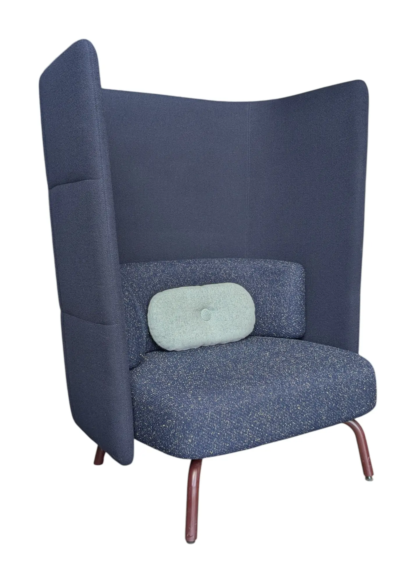 Telefonfåtölj Lammhults Portus BlåVinröd