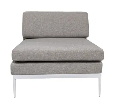 SoffmodulFåtölj Lotus Bergamo 1-sits GråVit (2)