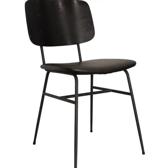 Stol Rowico Brent SvartKonstskinn (2)