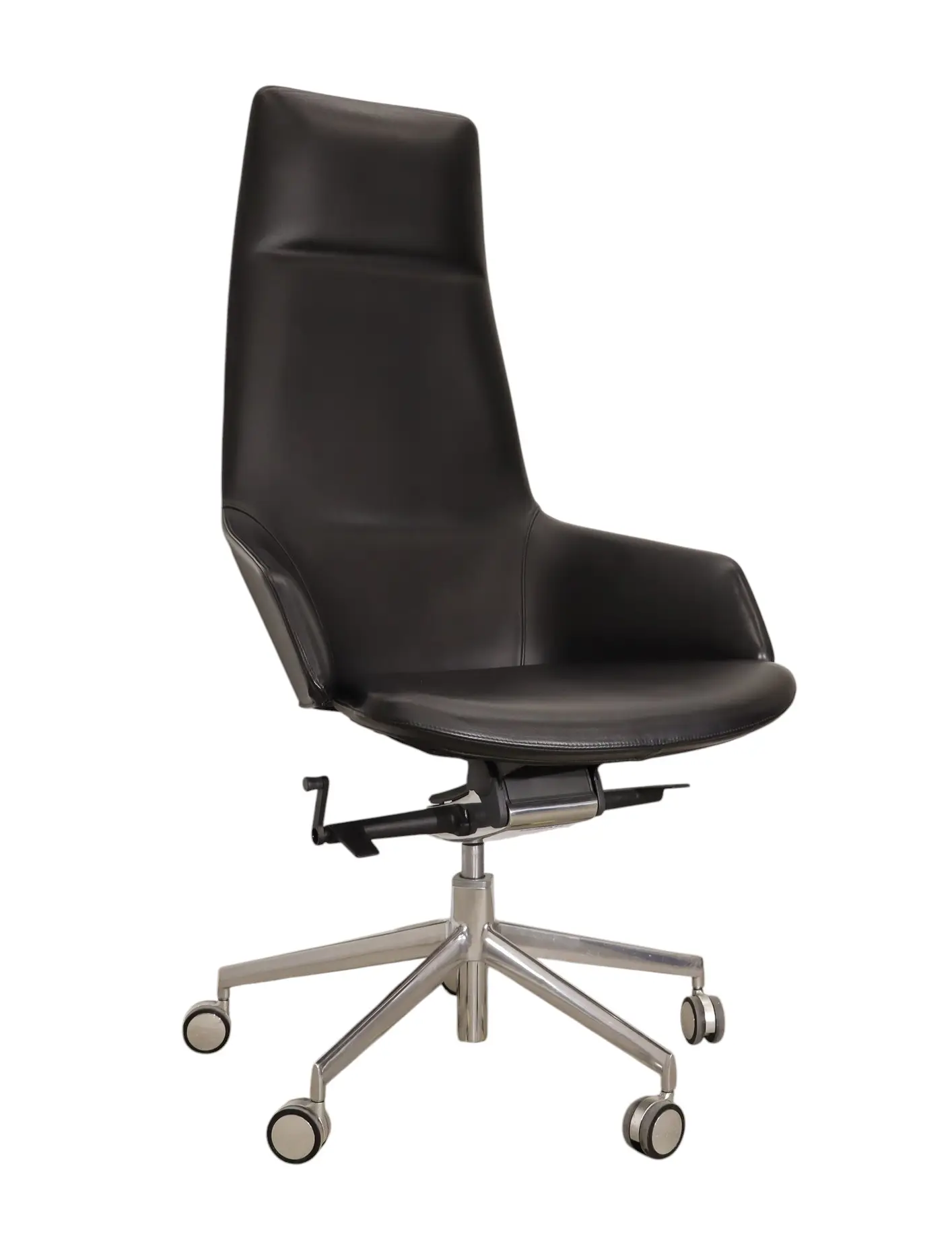 Konferensstol Arper Aston Office Syncro Svart Läder