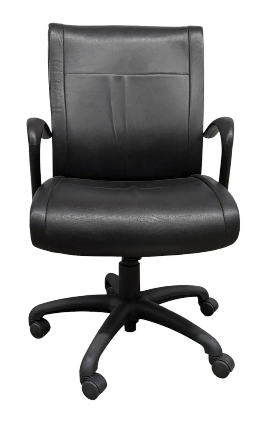 Kontorsstol Encore Seating SvartSkinn (2)