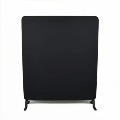 Golvskärm Abstracta Softline Svart 120×145