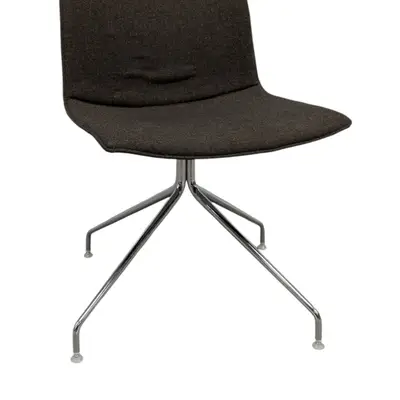 Stol Arper Catifa BrunKrom (1)