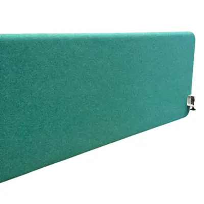 Bordsskärm Abstracta Softline Turkos 160×55 (2)