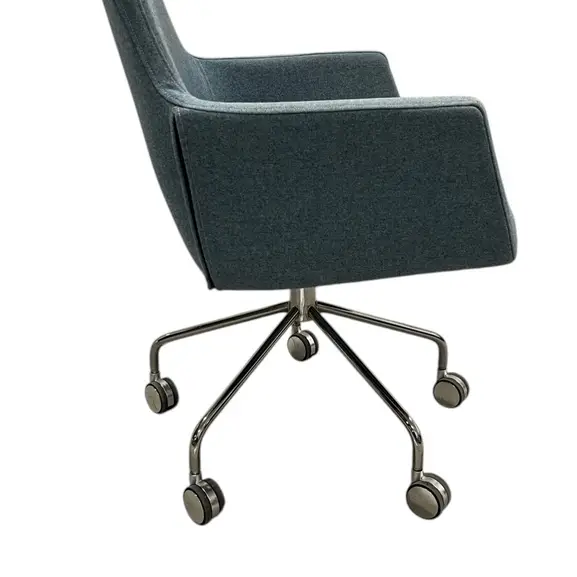 Konferensstol Swedese Happy LjusblåKrom (4)