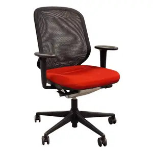 Arbetsstol Vitra MedaPal Mesh Svart/Röd