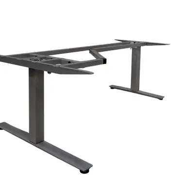 Elskrivbord Kinnarps Oberon Grå 180-200×120 (2)