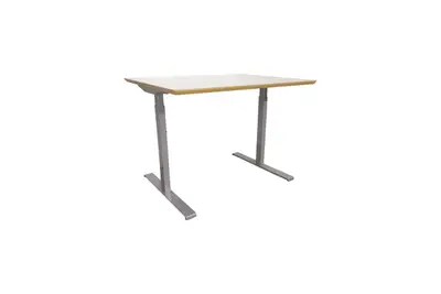 Mötesbord Edsbyn Vit-Silver 100×80 RANDSTAD