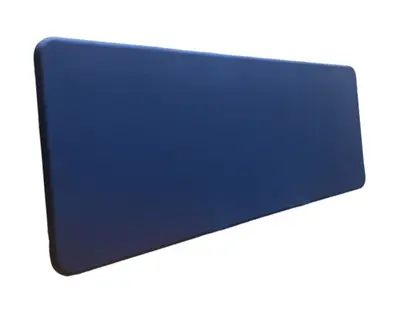 Bordsskärm Abstracta Softline Mörkblå 160×60 (2)