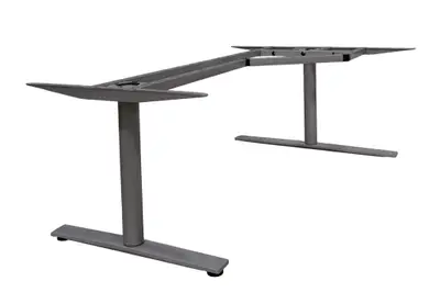 Elskrivbord Kinnarps Oberon Grå 180-200×120