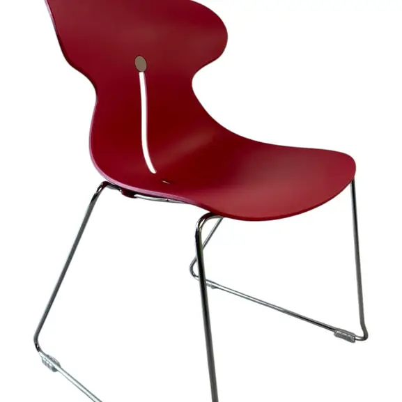 Stol EFG Mariquita RödKrom (4)