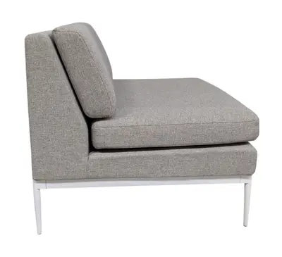 SoffmodulFåtölj Lotus Bergamo 1-sits GråVit (3)