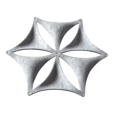Ljudabsorbent Abstracta Airflake Ljusgrå