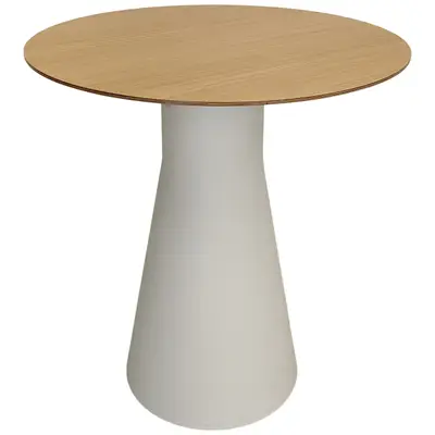 RPG 269421-249634 Pelarstativ Andreu World Reverse Ø70-100cm Vit med skiva Ø70