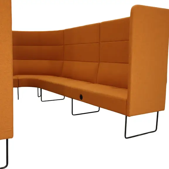 Soffa EFG Mingle Lounge OrangeSvart (4)