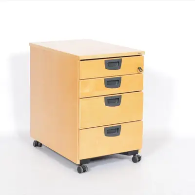 Rullhurts 4-lådor Kinnarps Björk