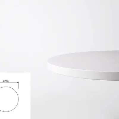 Bordsskiva Vit Ø50