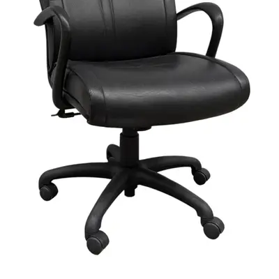 Kontorsstol Encore Seating SvartSkinn (1)