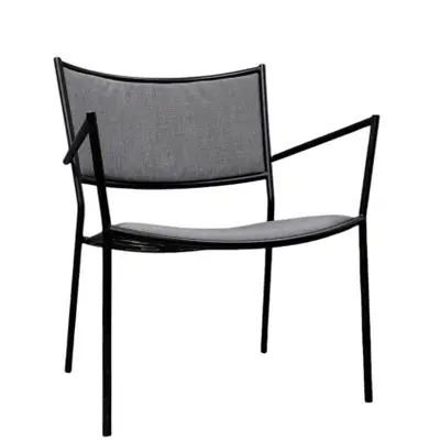 Fåtölj Massproductions Jig Easy Chair GråSvart (4)