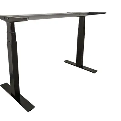 Elskrivbord ROL Ergo Svart 120-140×70-80