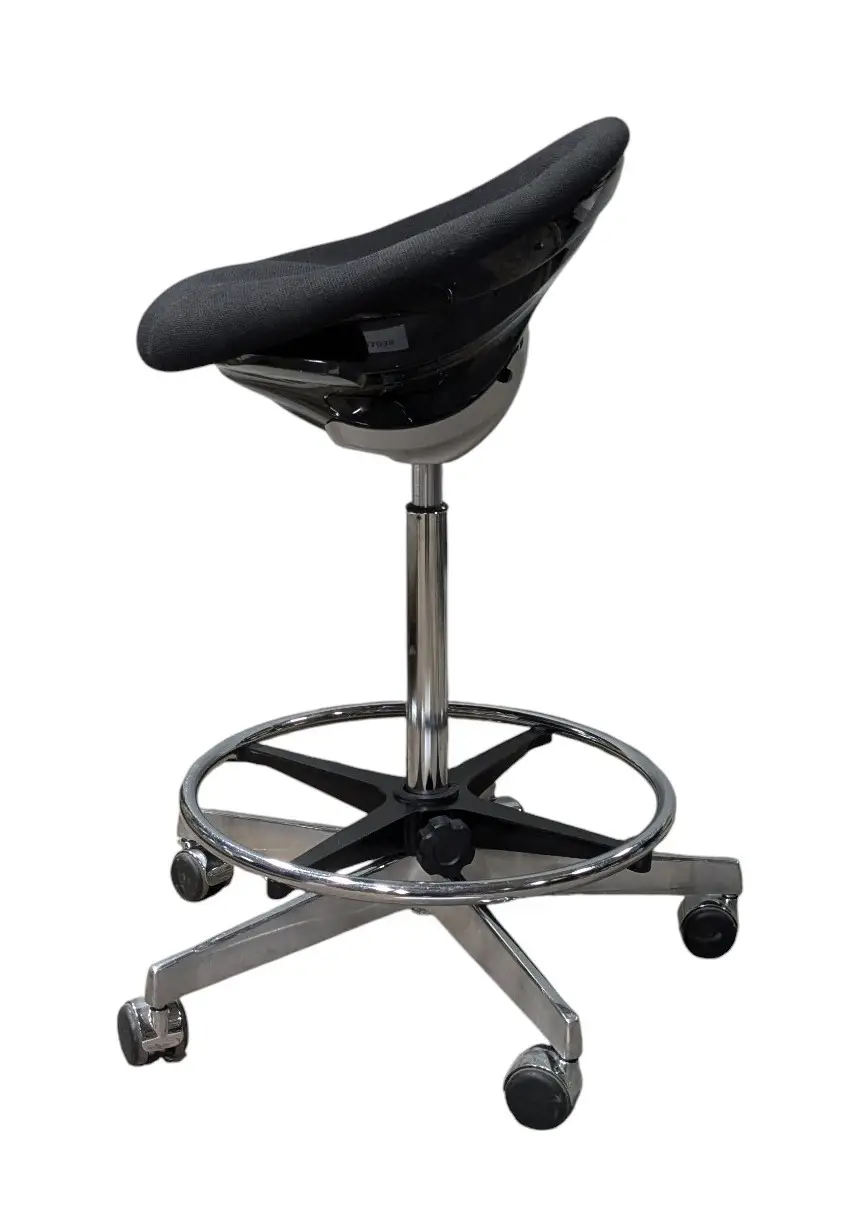 Arbetspall Bruno Mathsson Saga SvartKrom (3)