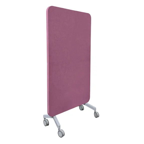 Glasskrivtavla Lintex Mood Textile Mobile Rosa 196×100