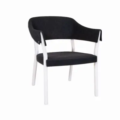 Stol Gärsnäs Button Vit/Grå