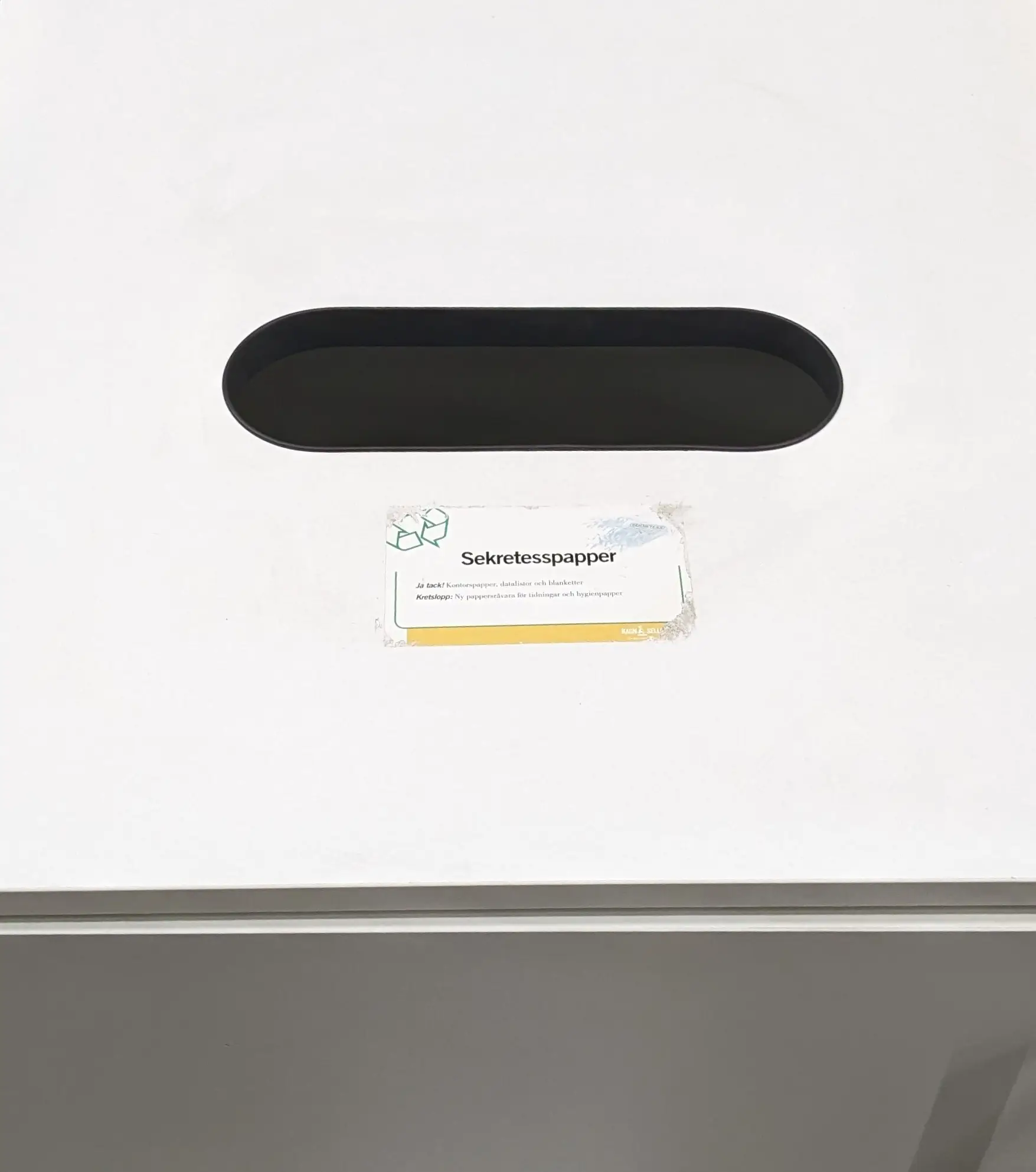 Miljösortering Papper PWS Vit (3)