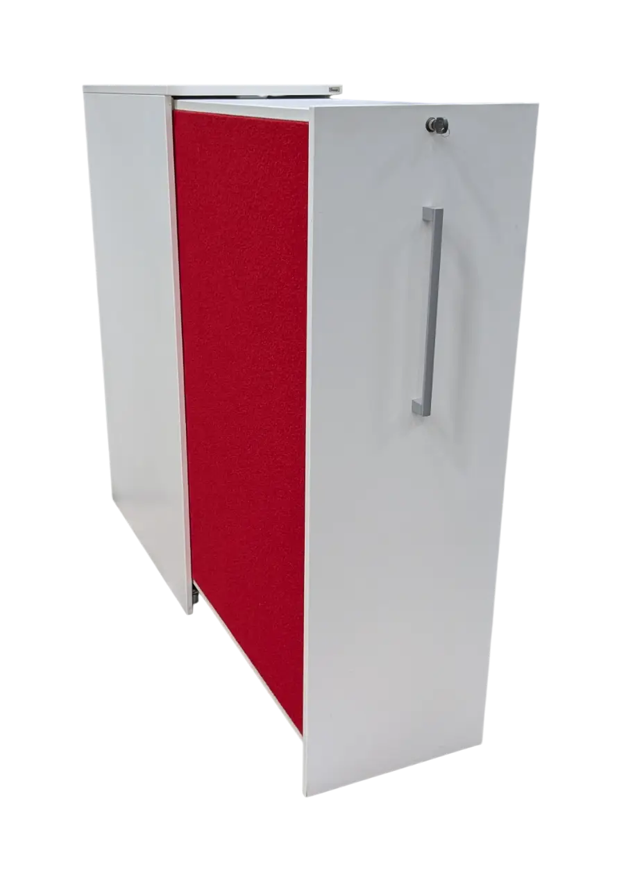 Towerförvaring Edsbyn Access Vänster 3xA4 VitRöd (5)