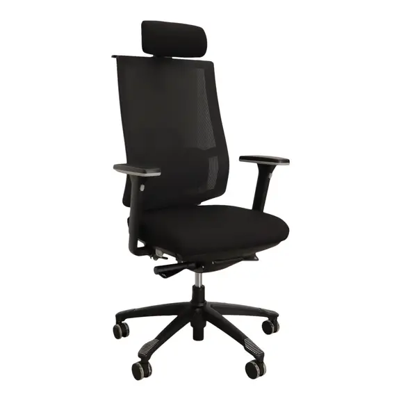 Kontorsstol Toplux Comfo 2030 Svart Ny (2)