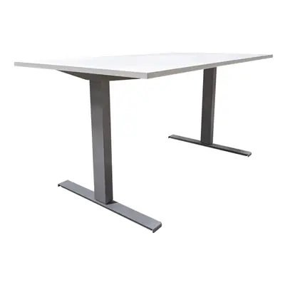 Elskrivbord GråVit Flexibelt 140×80 (2)