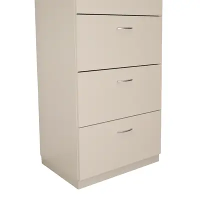 Förvaring Hängmappar Vit 4-lådor