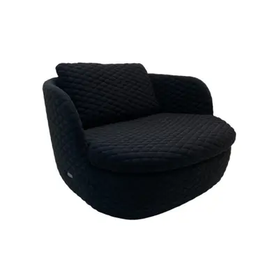 Fåtölj Moooi Bart Swivel Svart