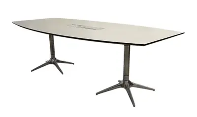 Konferensbord EFG Hidetech VitSvartKrom 240×120 (2)