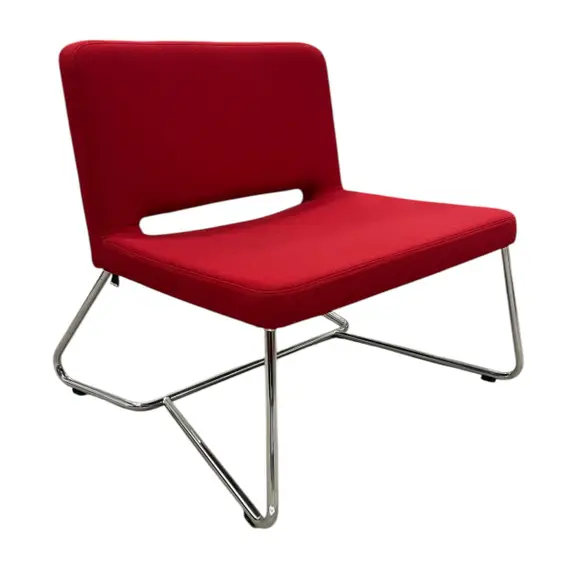 Fåtölj Martela SoftX RödKrom (2)