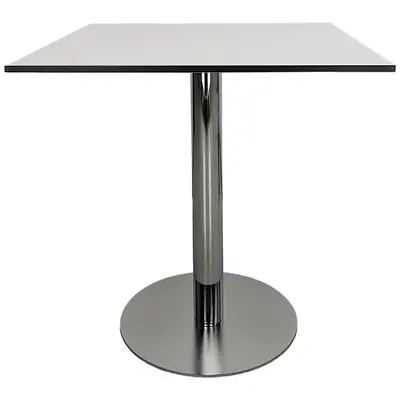 RPG 043121-251919 Bord EKV Ceasar Rund VitSvartKromBorstat stål 70x70cm