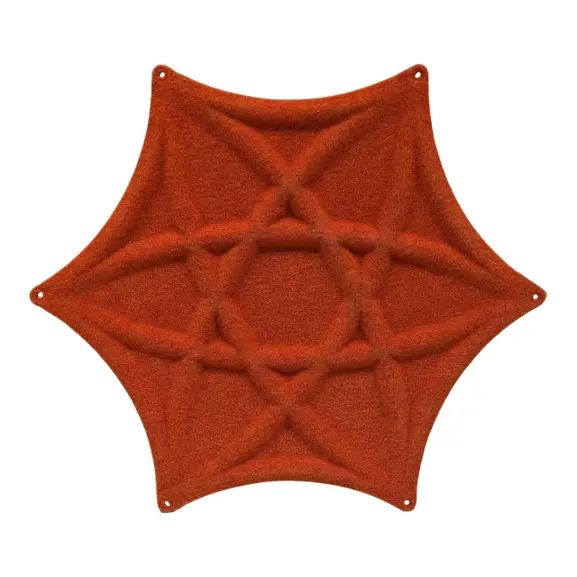 Ljudabsorbent Abstracta Airflake OrangeRostbrun