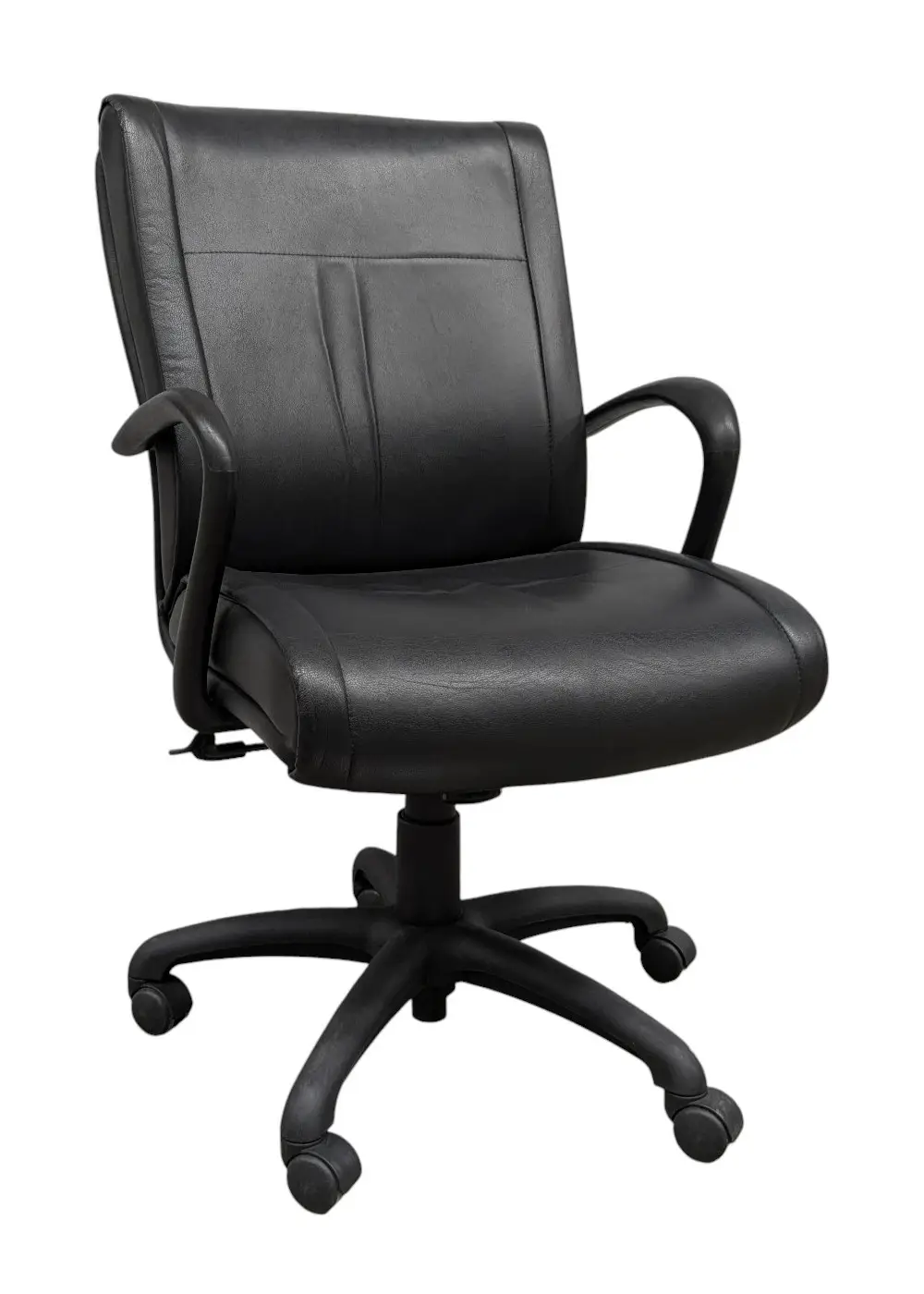 Kontorsstol Encore Seating SvartSkinn (1)