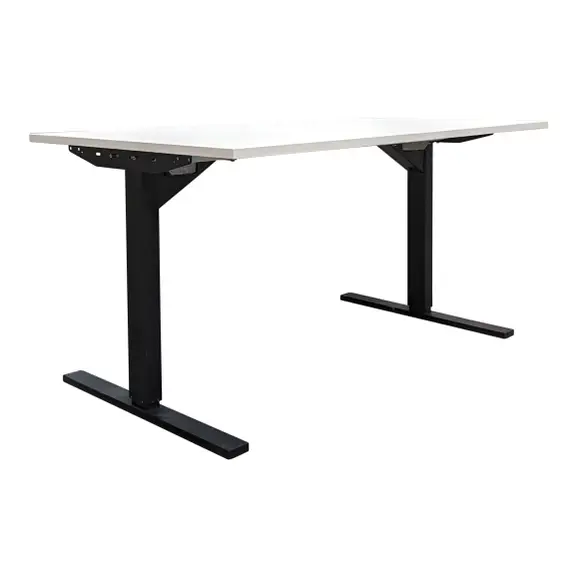 Elskrivbord Swedstyle Svart Flexibelt 100-160×70-80 (2)