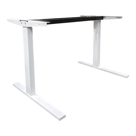 Elskrivbord Vit Flexibelt L-fot 140×80 (2)