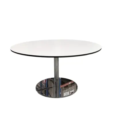 Bord Skandiform Slitz VitKrom Ø85 cm