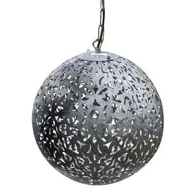 Taklampa Flower Ball By Rydéns Silver